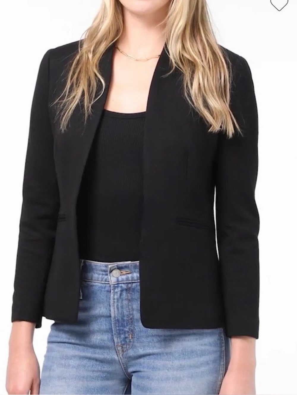 J.Crew 365 Going Out Blazer Black Stretch Twill Tailored Career Jacket